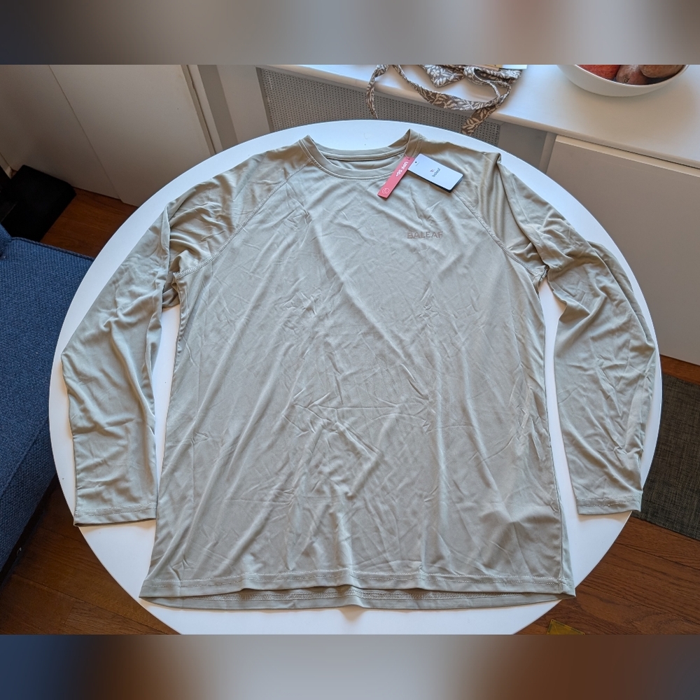 Men's Long-Sleeve Moisture Wicking Tee - Grey